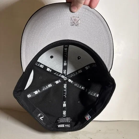 New Era 59Fifty Golden State Warriors Black NBA Fitted Hat NEW - 7 7/8 - Picture 6 of 7